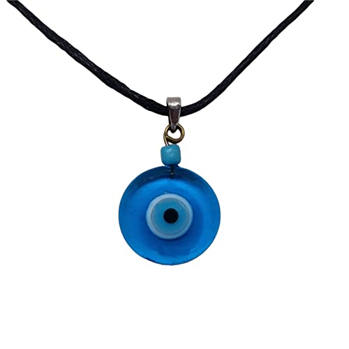 MYSTIC JEWELS Collar Ojo Turco Nazar Buena Suerte para adultos y niños (Azul Claro)
