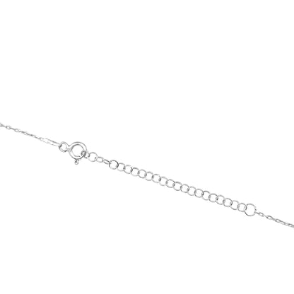 Collar Mal de Ojo de Cristal Azul para la Buena Suerte - Plata de Ley 925